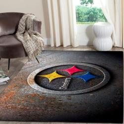 Pittsburgh Steelers Area Rug Nfl Football Rug Regtangle Carpet V1305