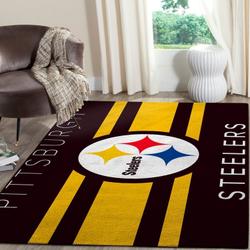 Pittsburgh Steelers Area Rug Nfl Football Rug Regtangle Carpet V1309