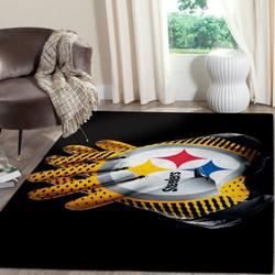 Pittsburgh Steelers Area Rug Nfl Football Rug Regtangle Carpet V1310