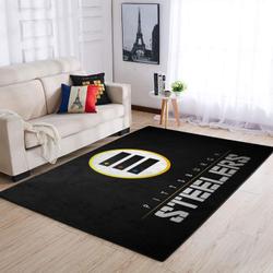Pittsburgh Steelers Area Rug Nfl Football Rug Regtangle Carpet V1315