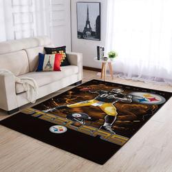 Pittsburgh Steelers Area Rug Nfl Football Rug Regtangle Carpet V1317