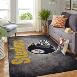 Pittsburgh Steelers Area Rug Living Room Rug Home Decor NFL Team Logo