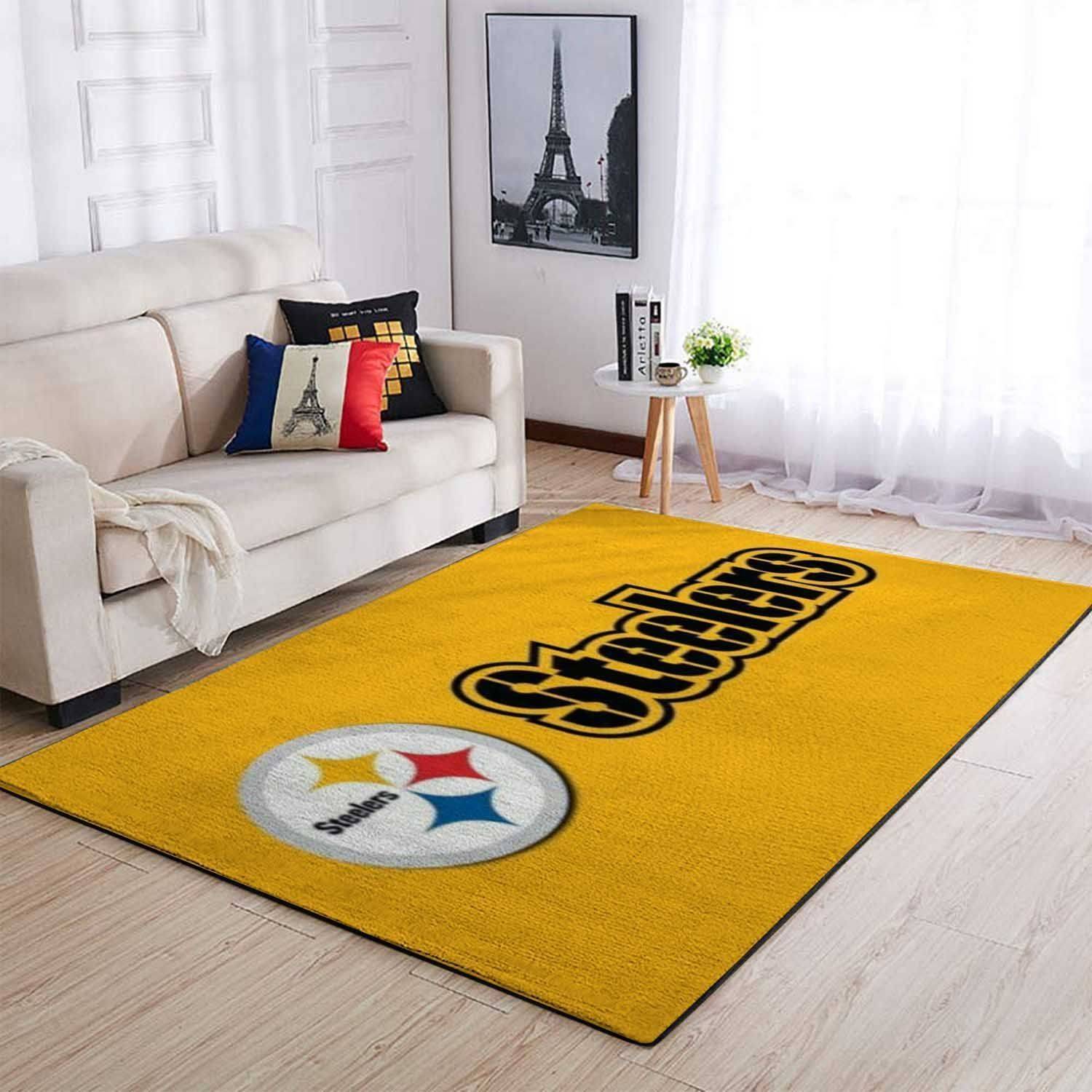 Pittsburgh Steelers Area Rug Nfl Football Rug Regtangle Carpet