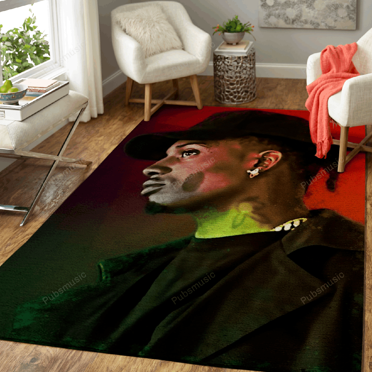 Playboi Carti Rapper Music World Art For Fans Area Rug Living Room Carpet Rug Regtangle Carpet Floor Decor Home Decor