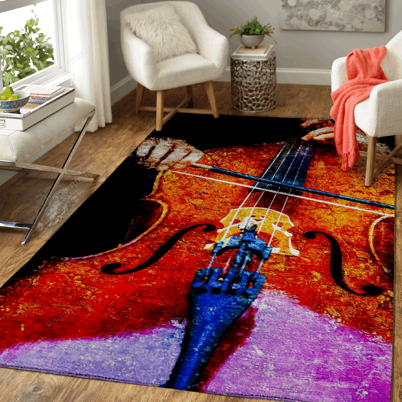 Playing Cello Music Music Art For Fans Area Rug Living Room Carpet Rug Regtangle Carpet Floor Decor Home Decor