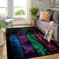 Playstation Area Rug Gaming Carpet Gamer Living Room Rugs Rug Regtangle Carpet Floor Decor Home Decor V3692