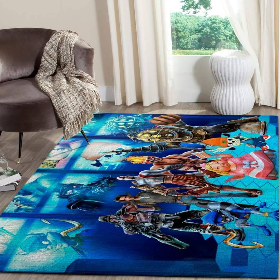 Playstation Area Rug Living Room Rug Home Decor Gaming Floor Decor 08117
