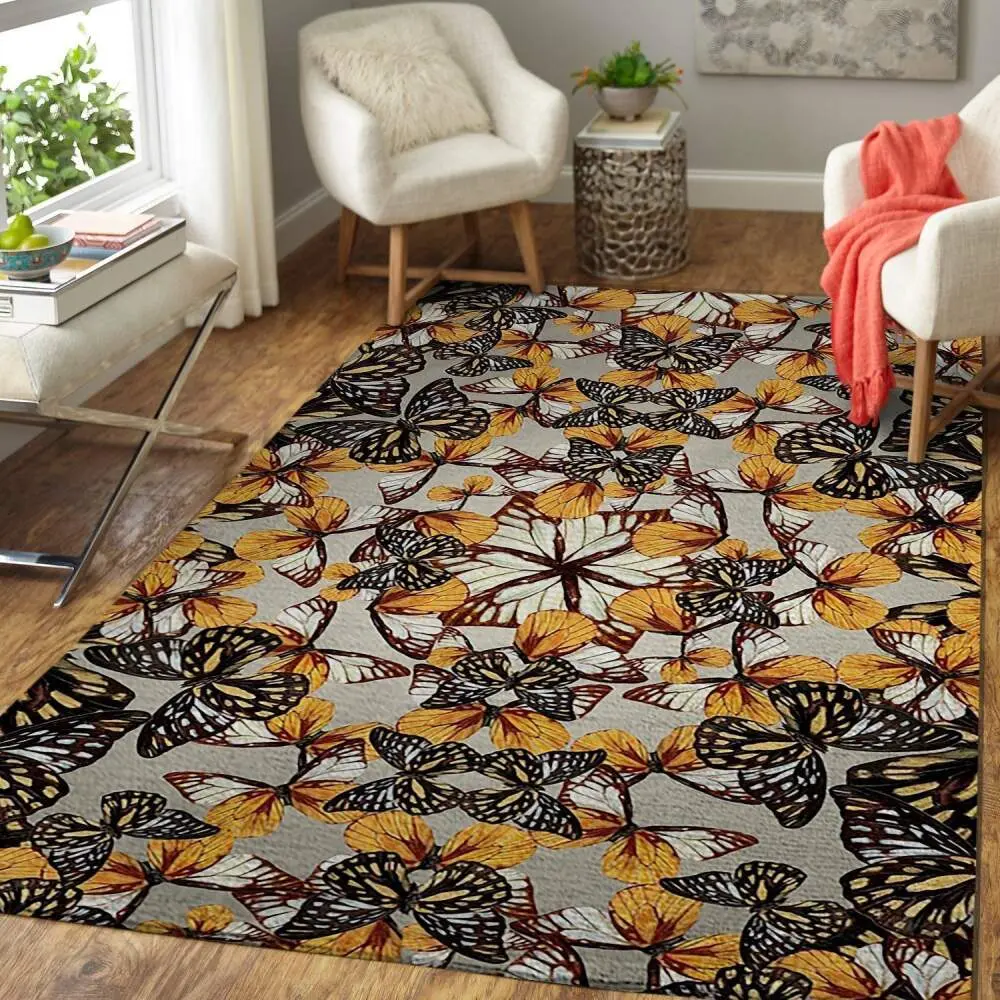Plenty Of Butterflies Area Rug Living Room Rug Home Decor Floor Decor Rb7A8E7E6360