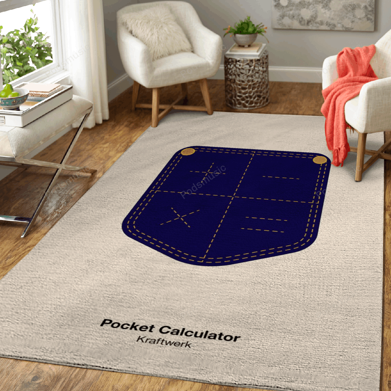 Pocket Calculator Music Art For Fans Area Rug Living Room Carpet Rug Regtangle Carpet Floor Decor Home Decor
