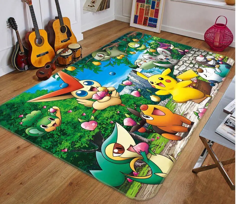 Pokemon Anime 10 Area Rug Living Room And Bed Room Rug Rug Regtangle Carpet
