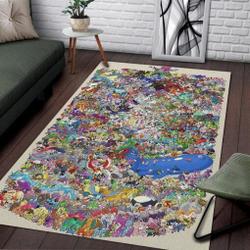 Pokemon Area Rug Gaming Rug Regtangle Carpet Floor Decor Home Decor