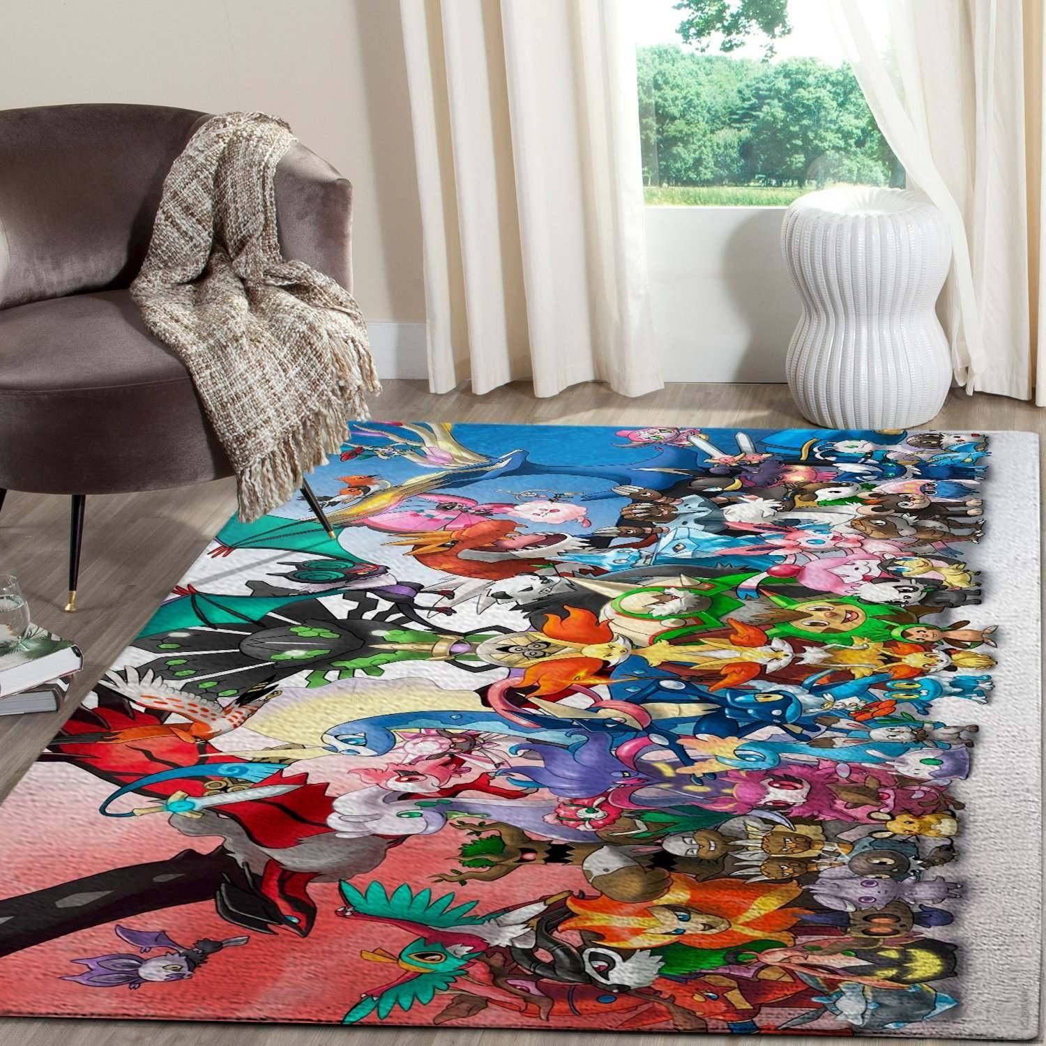 Pokemon Area Rug Living Room Rug Home Decor Gaming Floor Decor 19112213
