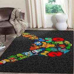 Pokemon Area Rug Living Room Rug Home Decor Nintendo Video Game Gfd 1911225