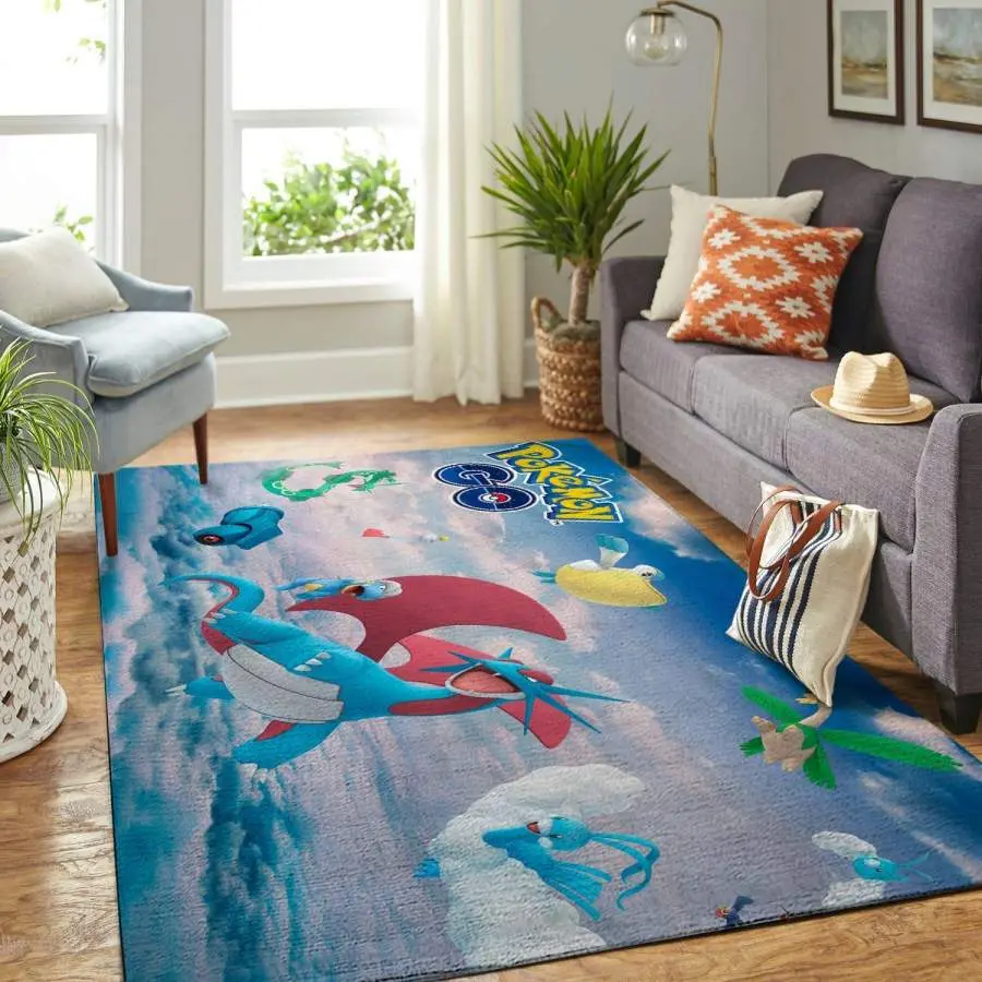Pokemon Area Rug Living Room Rug Home Decor Nintendo Video Game Gfd 1912237