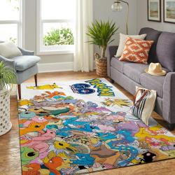 Pokemon Area Rug Nintendo Video Game Carpet Gamer Living Room Rugs Rug Regtangle Carpet Floor Decor Home Decor V344