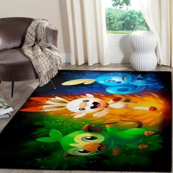 Pokemon Area Rug Nintendo Video Game Carpet Gamer Living Room Rugs Rug Regtangle Carpet Floor Decor Home Decor V345
