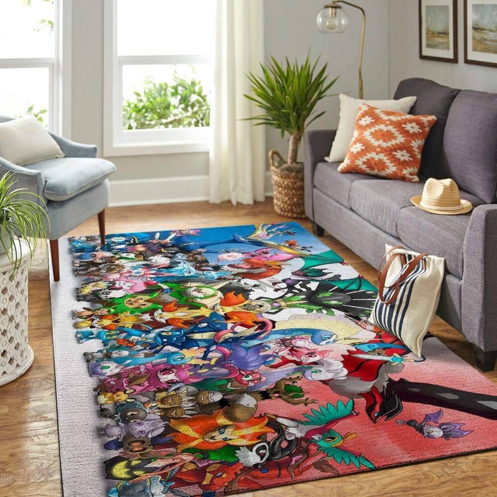 Pokemon Area Rug Nintendo Video Game Carpet Gamer Living Room Rugs Rug Regtangle Carpet Floor Decor Home Decor V353