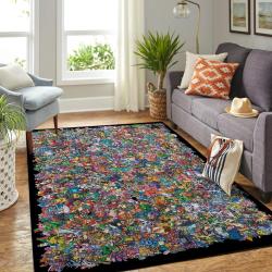 Pokemon Area Rug Nintendo Video Game Carpet Gamer Living Room Rugs Rug Regtangle Carpet Floor Decor Home Decor V357