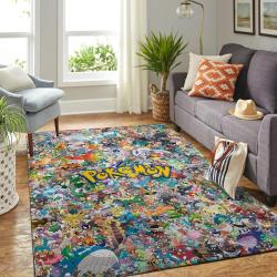 Pokemon Area Rug Nintendo Video Game Carpet Gamer Living Room Rugs Rug Regtangle Carpet Floor Decor Home Decor V359