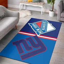 NFL New York Giants Ft New York Rangers Team Logo Area Rug