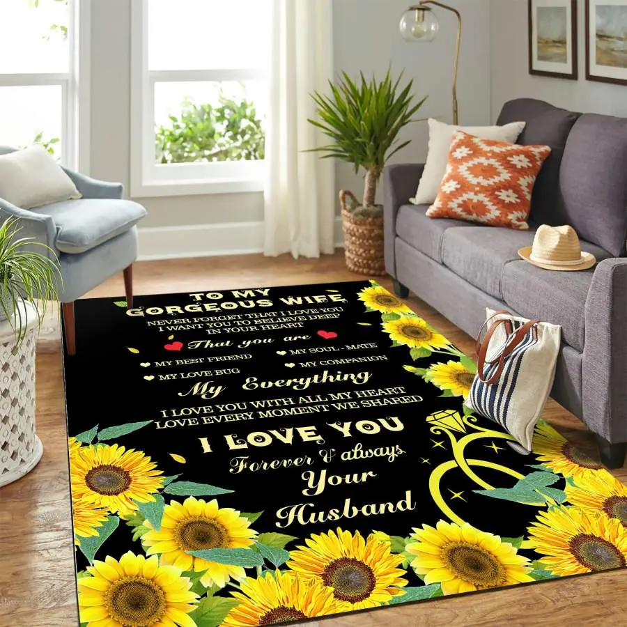 I Love You Rug For Wife Carpet Floor Area Rug For Living Room