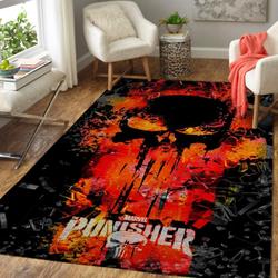 Marvel Punisher Movie Area Rug Living Room Rug Home Decor Floor Decor