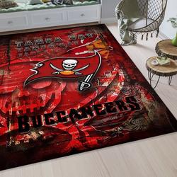 NFL Tampa Bay Buccaneers Area Rug Living Room Rug Home Decor