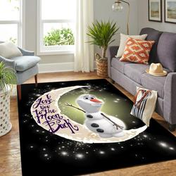 Frozen Olaf Snowman Disney Character Carpet Floor Area Rug Living Room Rug Home Decorhome Decorbedroom Living Room Decor
