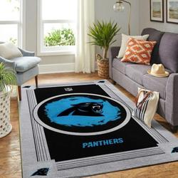 NFL Carolina Panthers Rug For Living Room Home Decor Area Rug Living Room