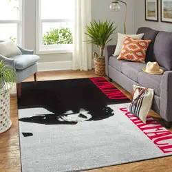 Poker Casino Pattern Print Area Rug Living Room Rug Home Decor
