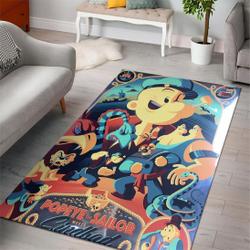 Popeye The Sailor Cartoon Movies Area Rugs Living Room Carpet Rug Regtangle Carpet Floor Decor Home Decor