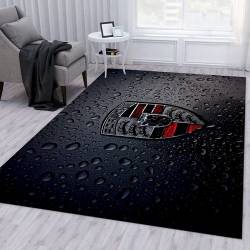 Porsche Logo Ver1 Rug Bedroom Rug Us Gift Decor Living Room Area Rug Home Decor