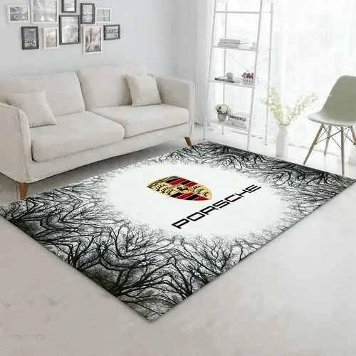Porsche Logo Ver4 Area Rug For Christmas Living Room Rug Family Gift U