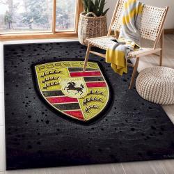 Porsche Logo Ver8 Area Rug For Christmas Living Room Rug Family Gift U