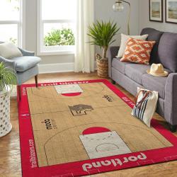 Portland Trail Blazers Court Nba Carpet Living Room Rugs Rug Regtangle Carpet