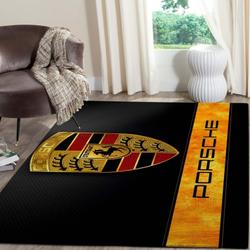 Posche Logo Supercars Area Rugs Living Room Carpet Fn131201 Rug Regtangle Carpet Floor Decor Home Decor