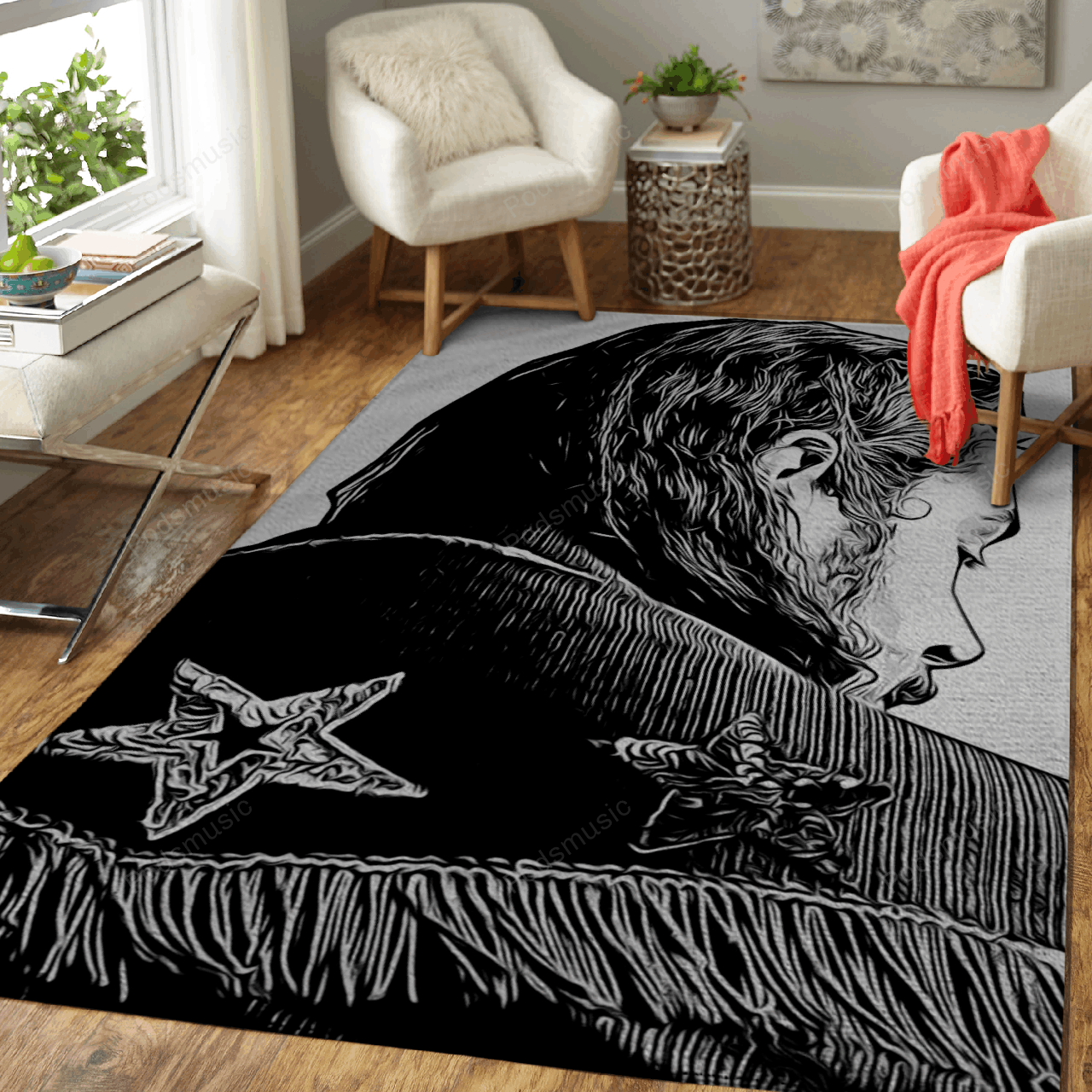 Post Malone Iii Music Painting Art For Fans Area Rug Living Room Carpet Rug Regtangle Carpet Floor Decor Home Decor