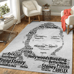 Post Malone Modern Music Icons Art For Fans Area Rug Living Room Carpet Rug Regtangle Carpet Floor Decor Home Decor