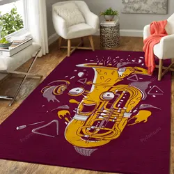 Psycho Bass Tube Music Art For Fans Area Rug Living Room Carpet Rug Regtangle Carpet Floor Decor Home Decor