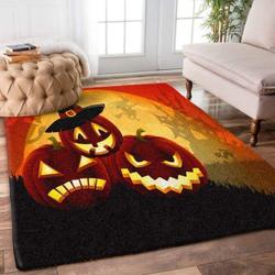 Pumpkin Faces Halloween Area Rug 19081903 Ofd Area Rug Living Room Carpet Rug Regtangle Carpet Floor Decor Home Decor