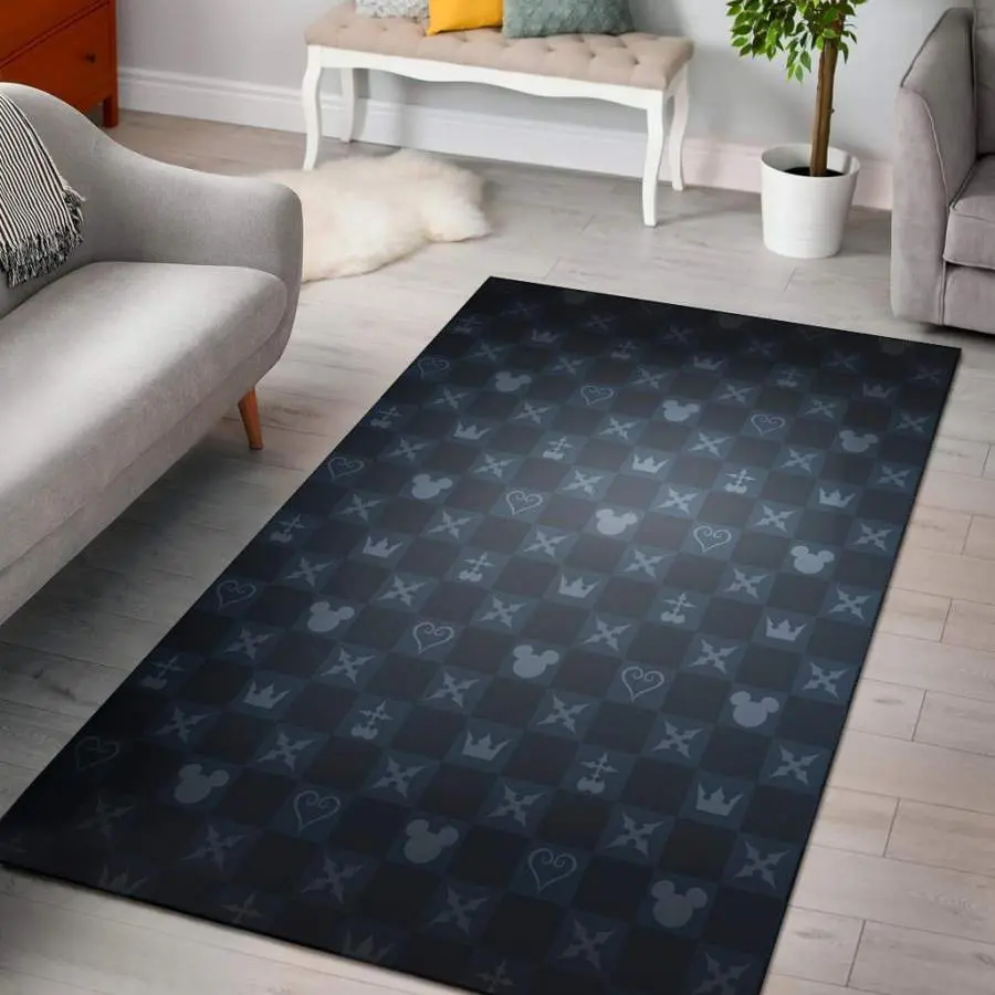 Pumpkin Print Pattern Area Rug Living Room Rug Home Decor