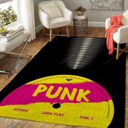 Punk Vinyl Music Art For Fans Area Rug Living Room Carpet Rug Regtangle Carpet Floor Decor Home Decor