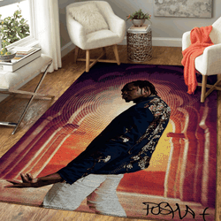 Pusha T Rap Music Art For Fans Area Rug Living Room Carpet Rug Regtangle Carpet Floor Decor Home Decor