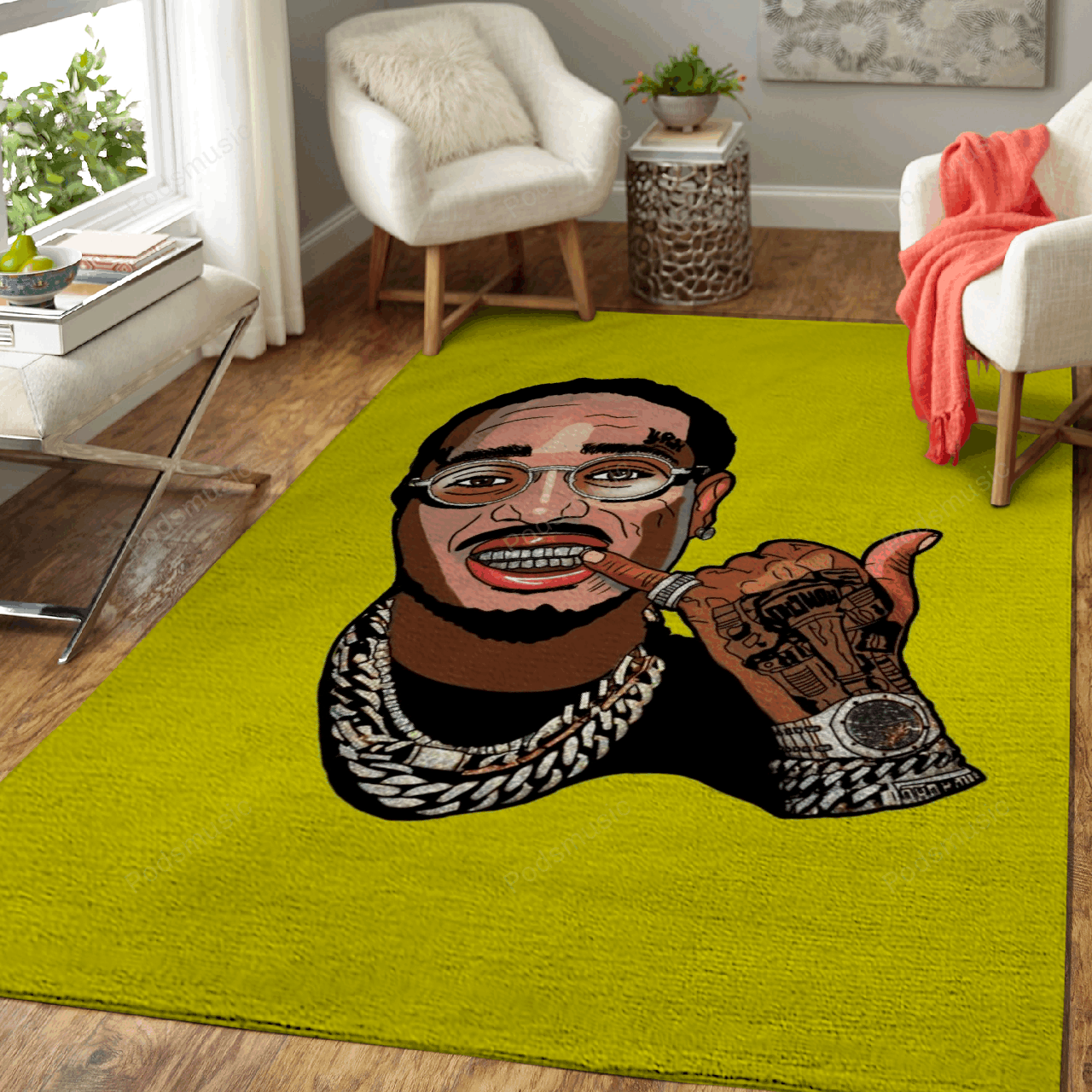 Quavo Music Artists Art For Fans Area Rug Living Room Carpet Rug Regtangle Carpet Floor Decor Home Decor