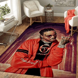 Quavo Rap Music Art For Fans Area Rug Living Room Carpet Rug Regtangle Carpet Floor Decor Home Decor