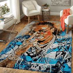 Quavo Rapper Music World Art For Fans Area Rug Living Room Carpet Rug Regtangle Carpet Floor Decor Home Decor