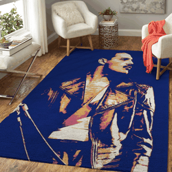 Queen Band Freddie Mercury Bohemian Rhapsody Area Rug Area Rug Living Room
