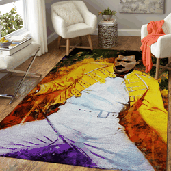 Queen Band Freddie Mercury Don’T Stop Me Now Rock Star Area Rug Area Rug Living Room Carpet Rug Regtangle Carpet Floor Decor Home Decor