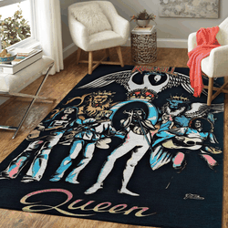 Queen Band Vintage Rock And Roll Area Rug Area Rug Living Room Carpet Rug Regtangle Carpet Floor Decor Home Decor