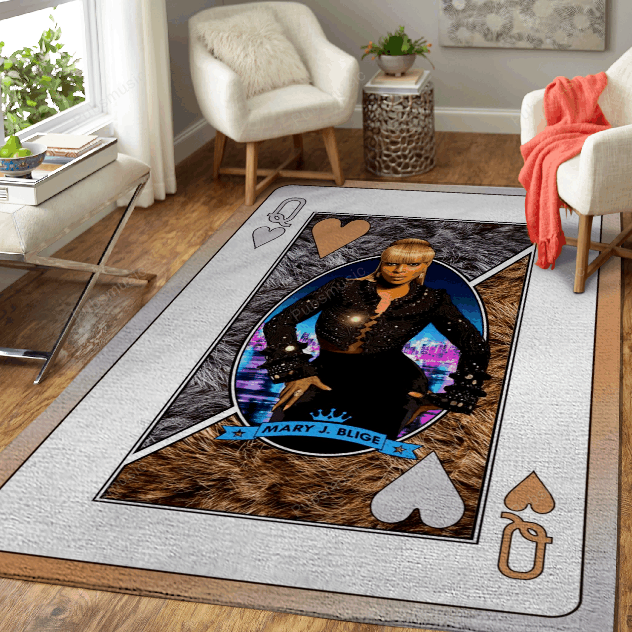 Queen Mary J Blige Queens Of Music Art For Fans Area Rug Living Room Carpet Rug Regtangle Carpet Floor Decor Home Decor
